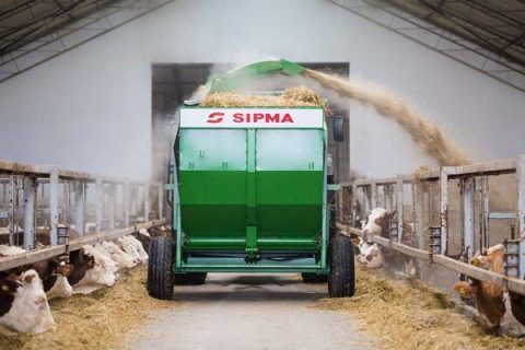 Измельчитель рулонов и выдуватель-раздатчик кормов Sipma RB 1200 / 1500 / 1850 KRUK (фото 6)