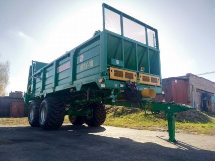 Машина для внесения твердых органических удобрений МТУ-18 (фото 7)